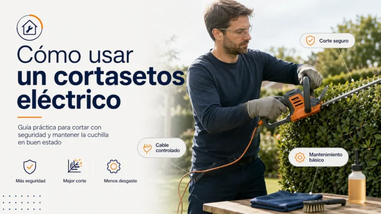 Cómo usar un cortasetos eléctrico con seguridad