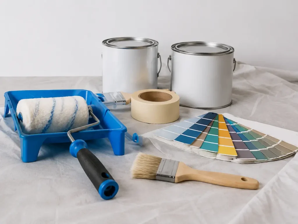 Materiales de pintura y acabado para bricolaje